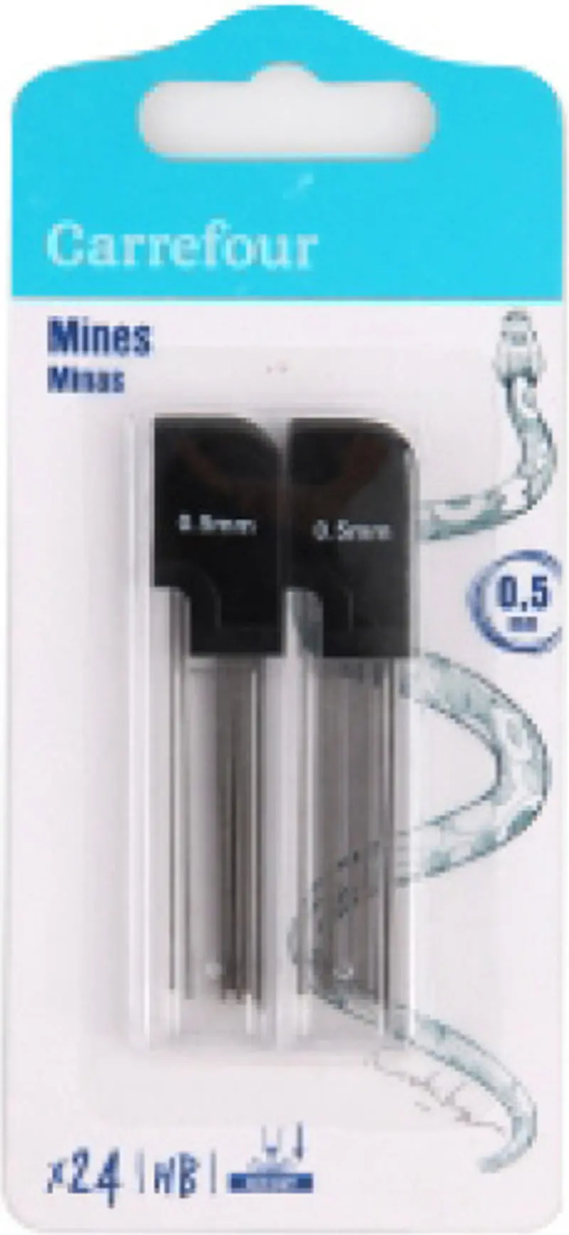 0.5 Mm Hb Lead Refills For Mechanical Pencils, 24-Pack 1