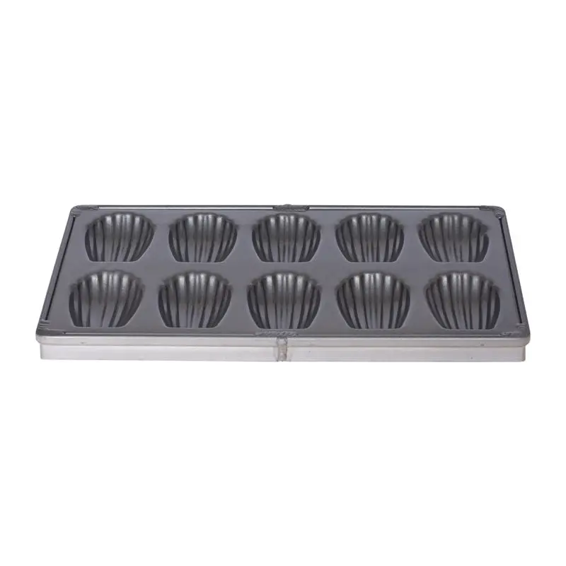 10-Cavity Madeleine Pan – Non-Stick Baking Tray (Sn9048) 1