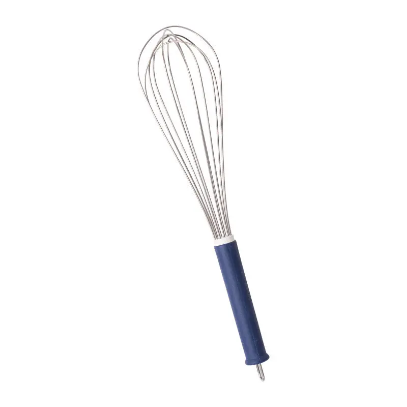 10-Inch Blue-Handled Stainless Steel Whisk – Ergonomic Design (Sku #65399) 1