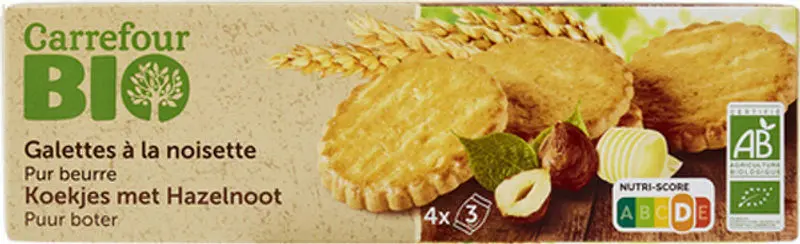 100G Organic Hazelnut Shortbread – Butter-Rich Biscuits 1