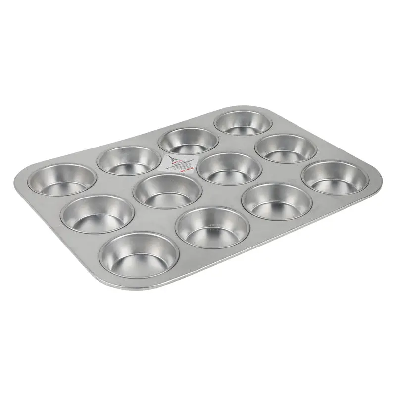 12-Cavity Aluminum Muffin Pan – 25.2 × 32.5Cm High-Capacity Baking Mold (#2464) 1