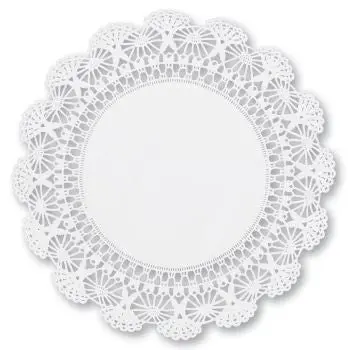 12-Inch Round Paper Lace Doilies – Elegant Disposable Table Accents 1