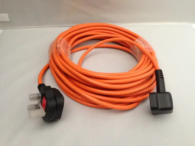 12-Metre Orange 3-Core 1.0Mm Flex Cable With 3-Pin Plug 1