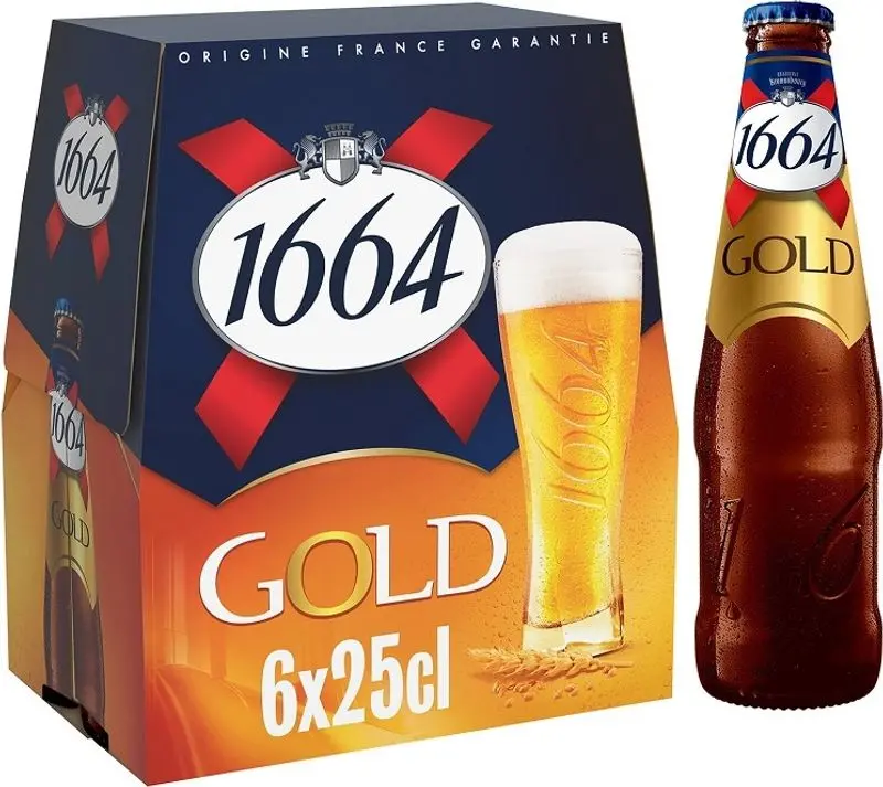 1664 Gold Blonde Lager – 6.1% Abv, 250Ml Bottle 1