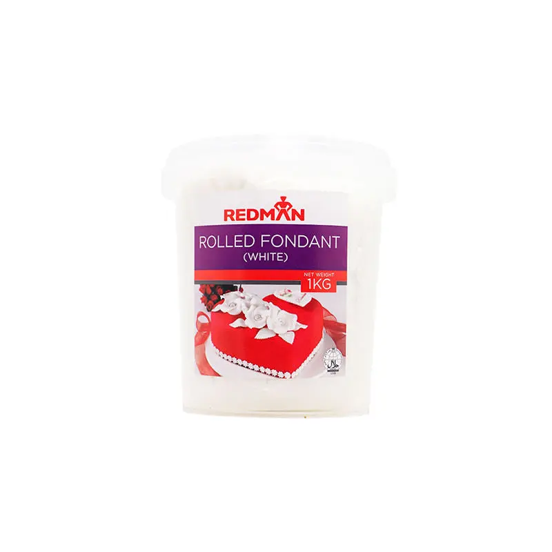 1Kg White Rolled Fondant – High-Yield, Easy-Work Icing For Commercial & Home Use (#65044) 1