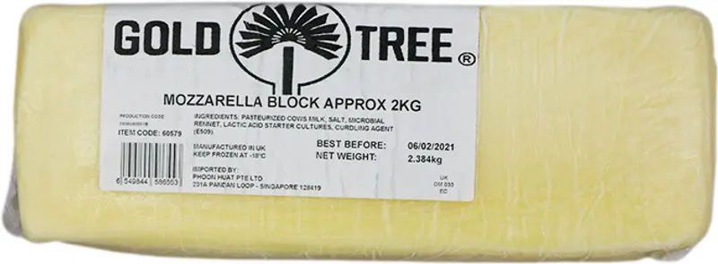 2 Kg Block Of Fresh Mozzarella Cheese (#60579) 1