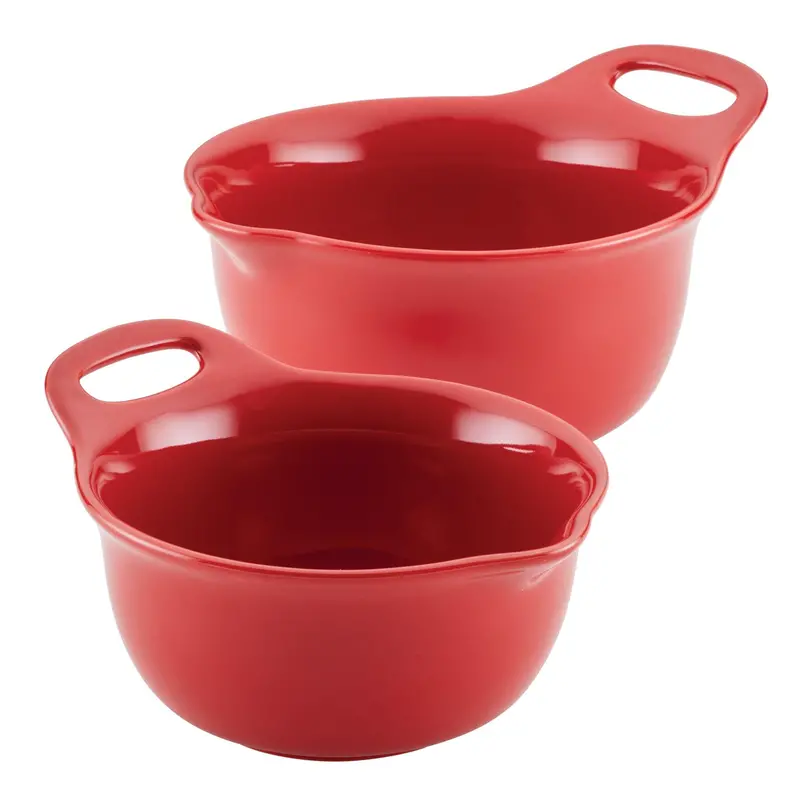2-Piece Ceramic Mixing Bowl Set With Comfort Grip 1