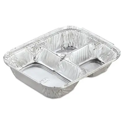 2045-35 Aluminum Food Container With Snap-On Lid 1