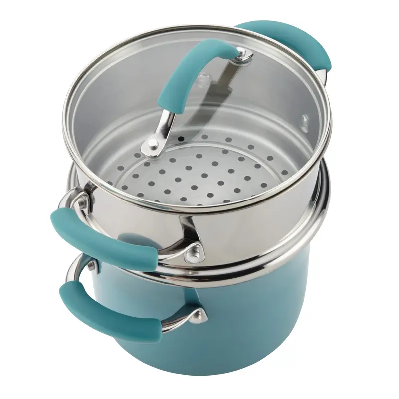 3-Quart Cucina Nonstick Steamer Set With Cover 1