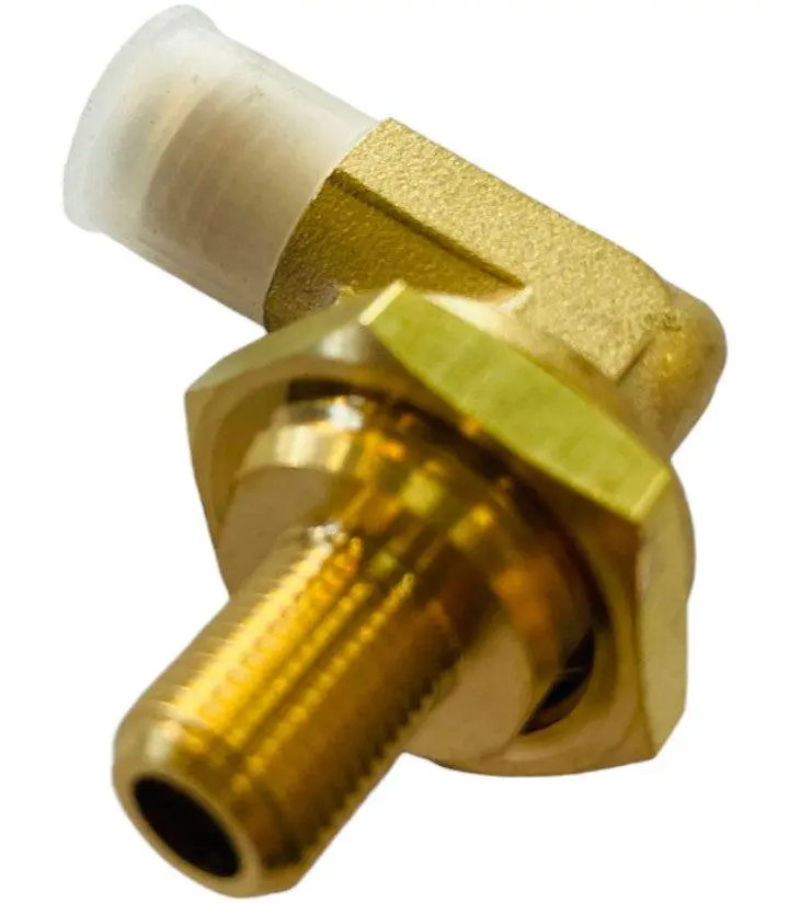 7/16-20 Brass Elbow Fitting For Lynx Infra-Red Burner Systems 1