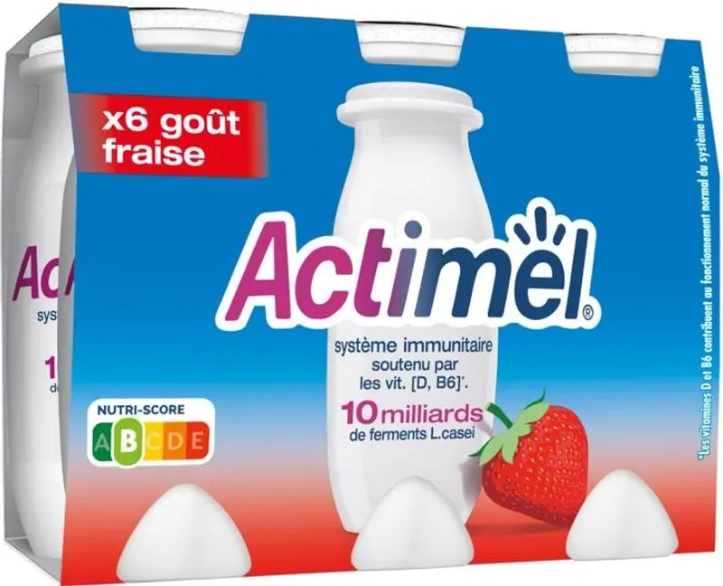 Actimel Strawberry Probiotic Drink – 100G Bottle (Sku #114688) 1