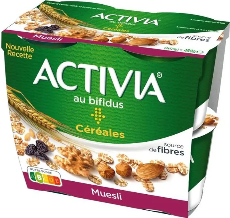 Activia Muesli Crunch Probiotic Yogurt – 120G 1