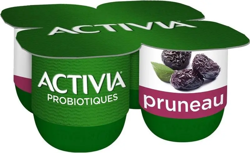 Activia Prune Probiotic Yogurt – 125G Fiber-Boosted 1