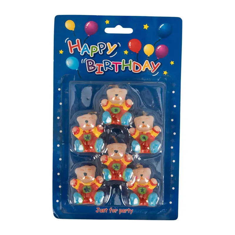 Adorable Bear-Shaped Candle Collection – 6-Piece Gift Set (#393) 1