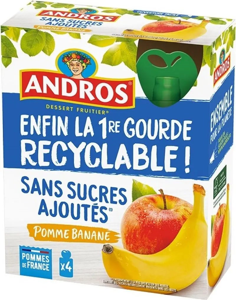 Apple-Banana Fruit Blend Pouches – 4 × 90 G (Item #120733) 1