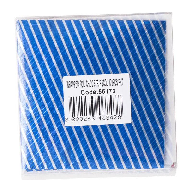 Assorted-Color Chocolate Foil Wrappers – 9 Cm × 9 Cm, 100 Sheets (Sku #55173) 1