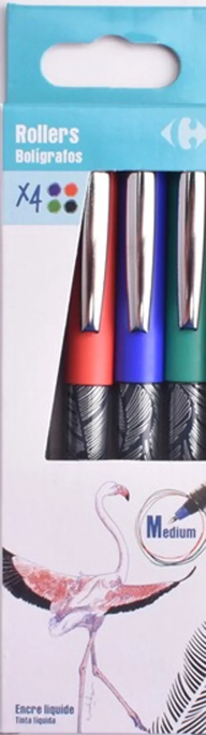 Assorted Rollerball Pen Pack – 4-Piece Multi-Color Writing Set (#119801) 1