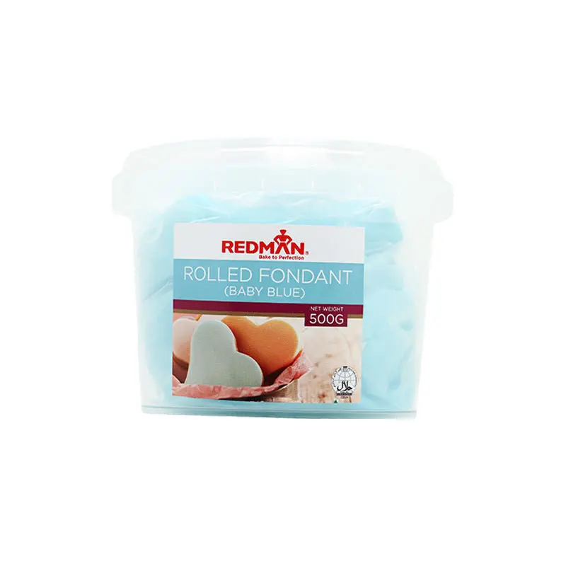 Baby Blue Rolled Fondant – 500G Block (Sku #66237) 1