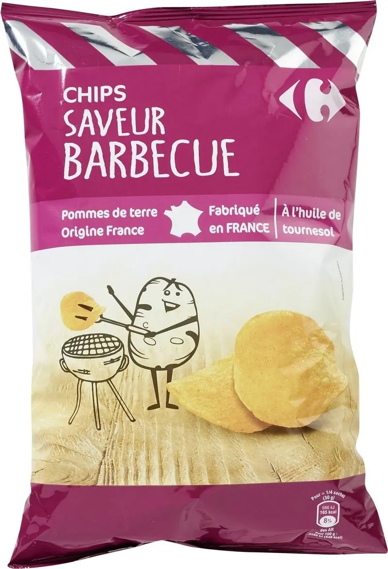 Barbecue Potato Chips – 135G Smoky Snack (#117173) 1