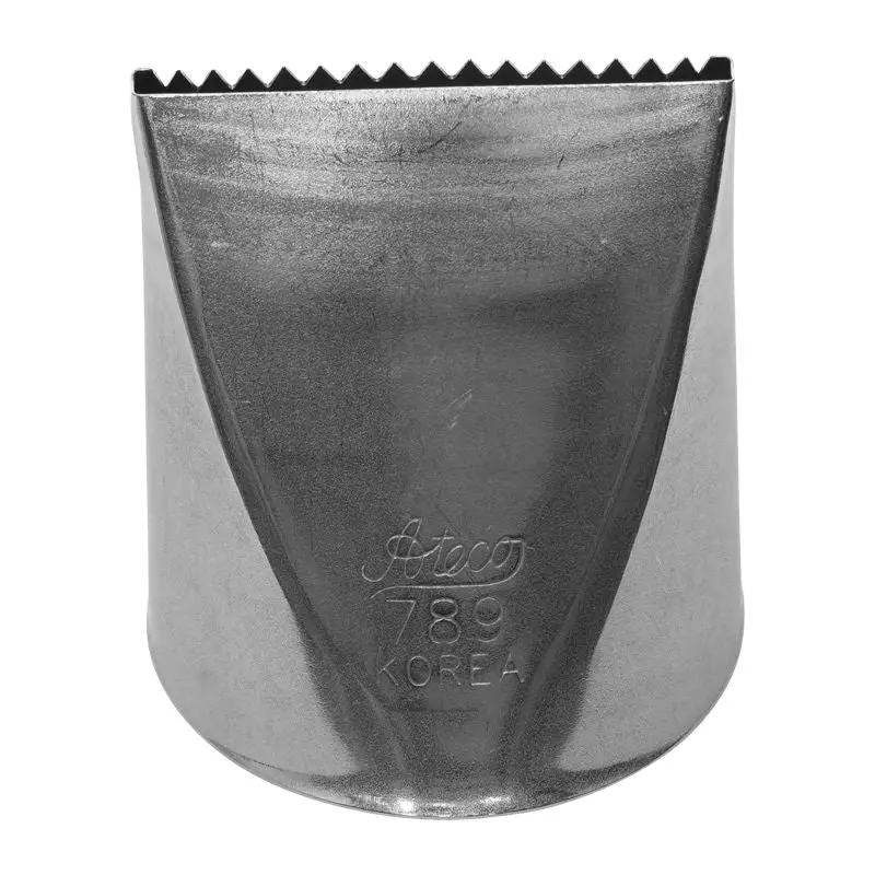 Basketweave Piping Tip #789 – Stainless Steel Decorator Nozzle 1