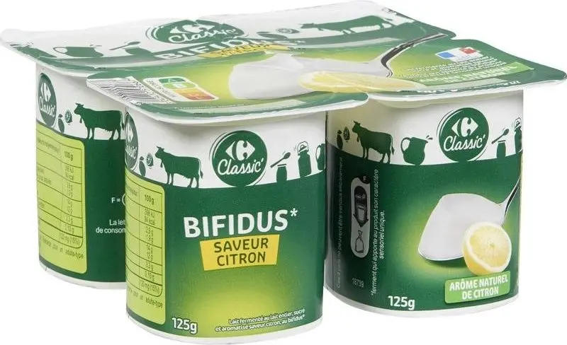 Bifidus Lemon Yogurt – 125G Organic Probiotic Dairy Snack 1
