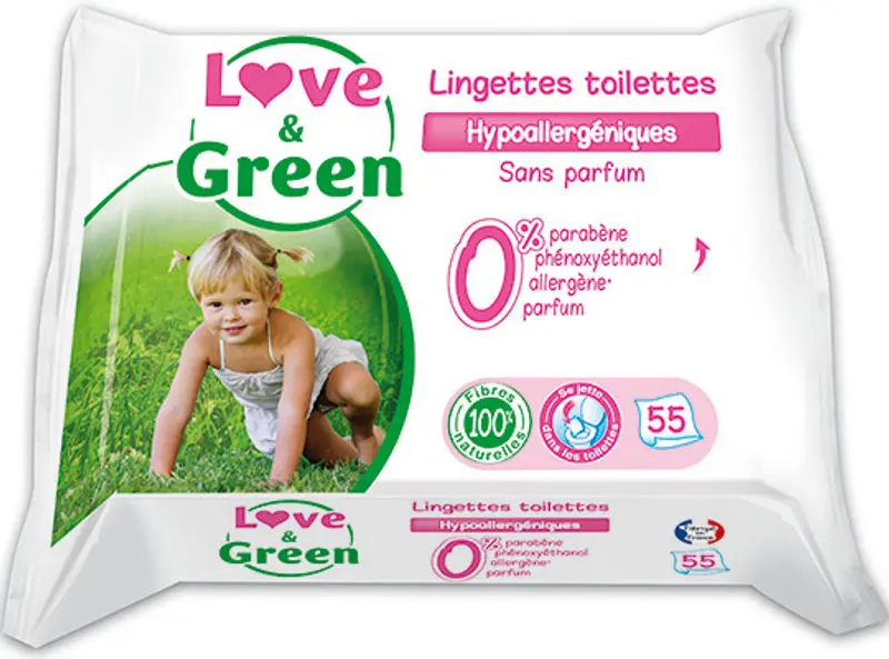 Biodegradable Organic Baby Wipes – 55 Sheets 1