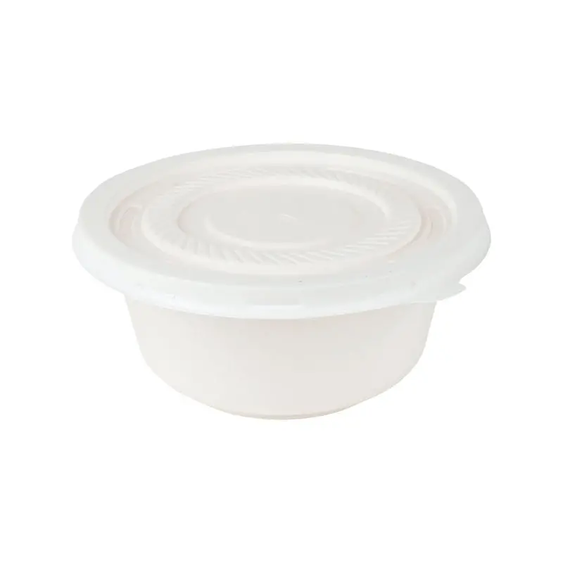 Biodegradable Soup Bowl With Snap-On Lid – 430 Ml, 10-Set 1