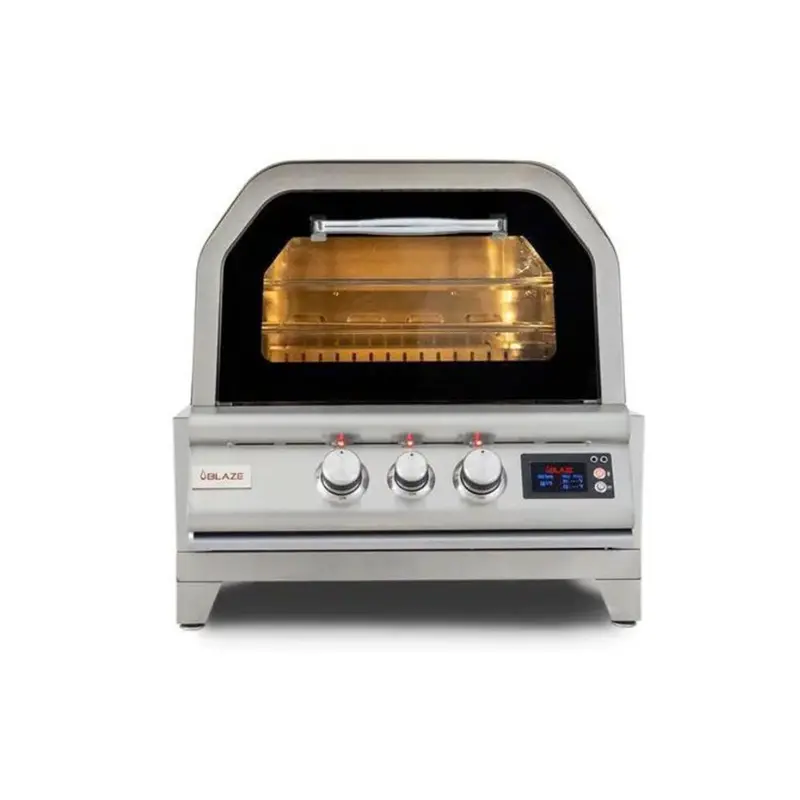 Blaze 26-Inch Countertop Outdoor Pizza Oven With Rotisserie And Mounting Sleeve 1