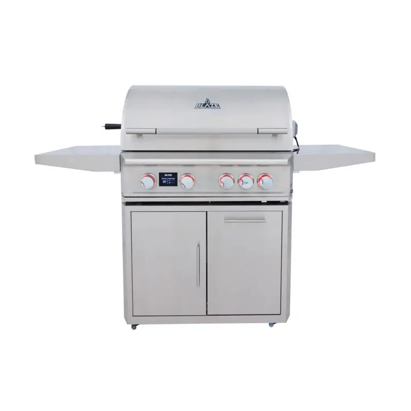 Blaze Lte Pro 32-Inch 4-Burner Gas Grill With Rear Infrared Burner, Rotisserie, And Cart 1