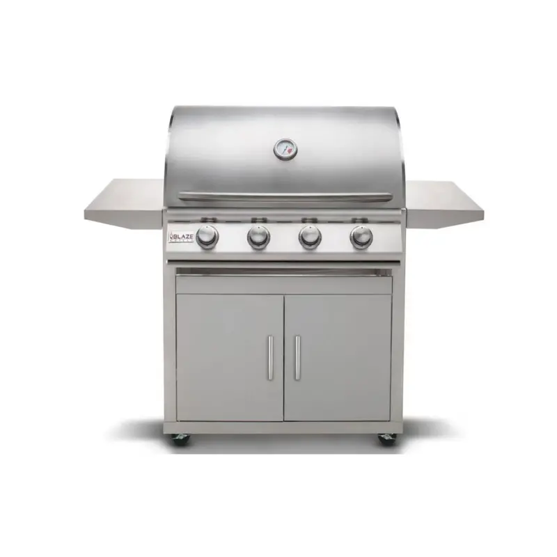 Blaze Prelude Lbm 32-Inch 4-Burner Gas Grill With Rolling Cart 1