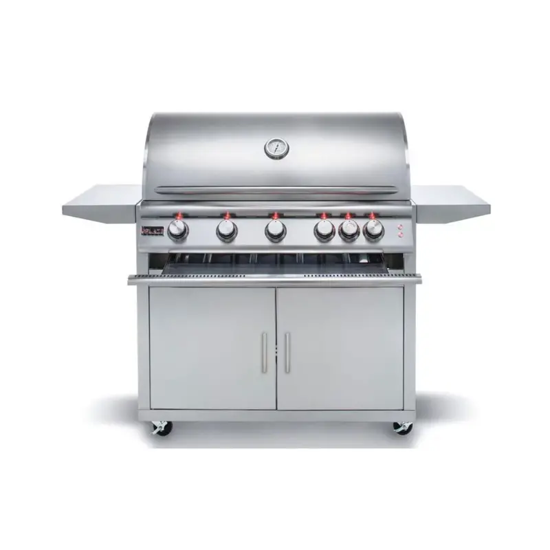 Blaze Premium Lte 40-Inch 5-Burner Propane Grill With Rear Infrared Burner, Integrated Lighting, And Cart 1