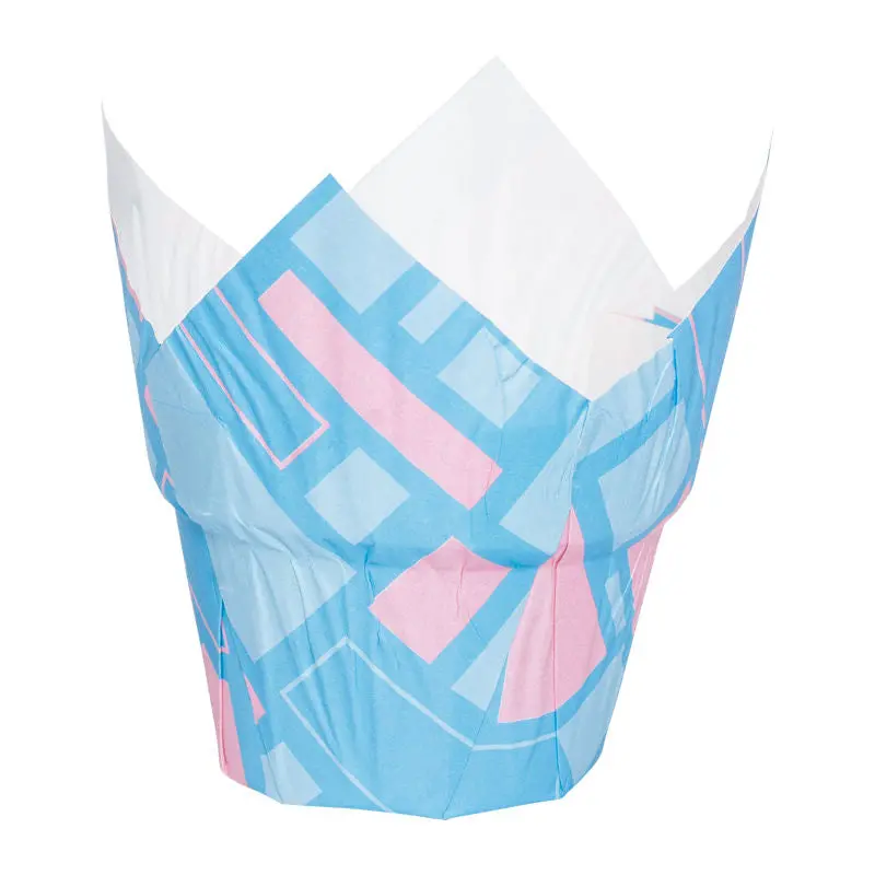 Blue-And-Pink Pet Crown Cup Covers – 50 Mm × 38 Mm, 50-Pack (Sku #54958) 1