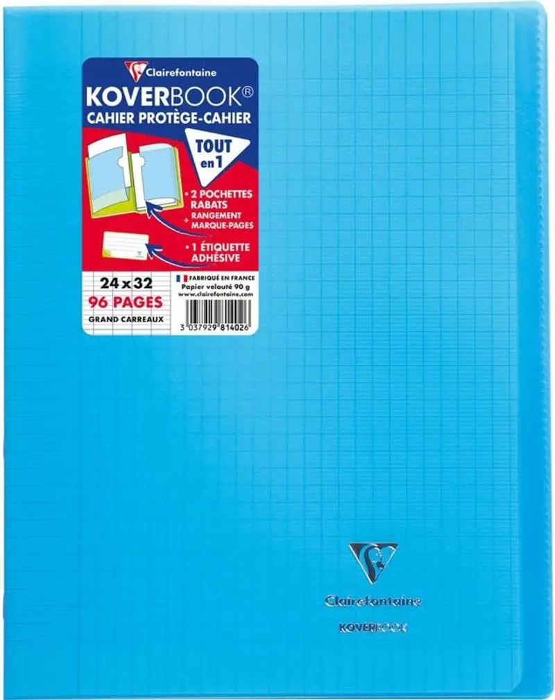 Blue Large-Square Notebook Cover – Reusable Design (#122351) 1
