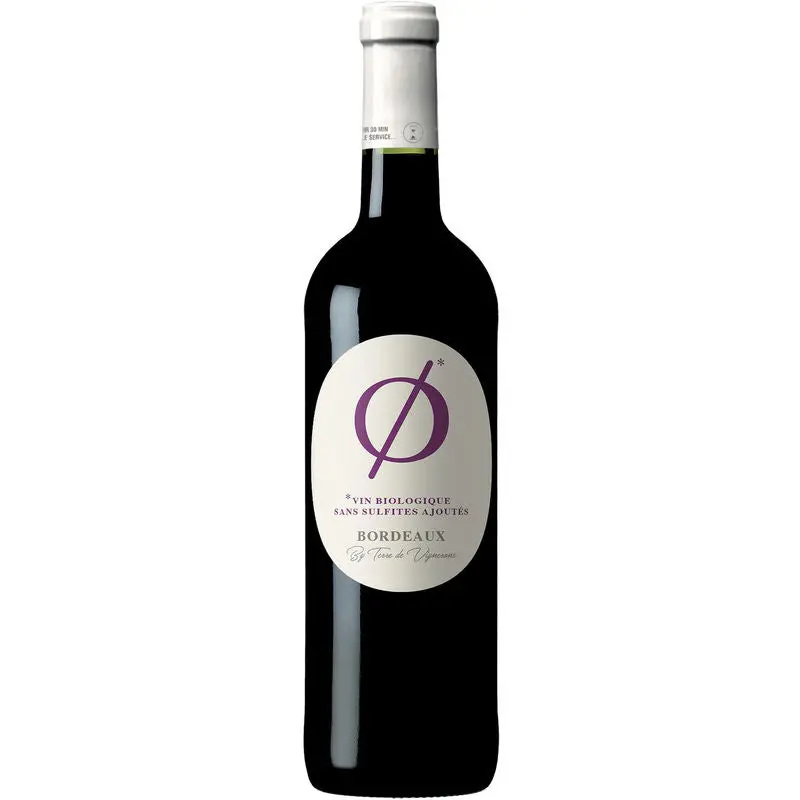 Bordeaux Organic Red Wine Without Sulfites 2020 | 750 Ml 1