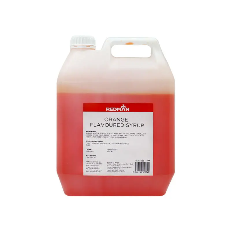 Bulk Orange Syrup – 5 Kg Professional Beverage Base 1