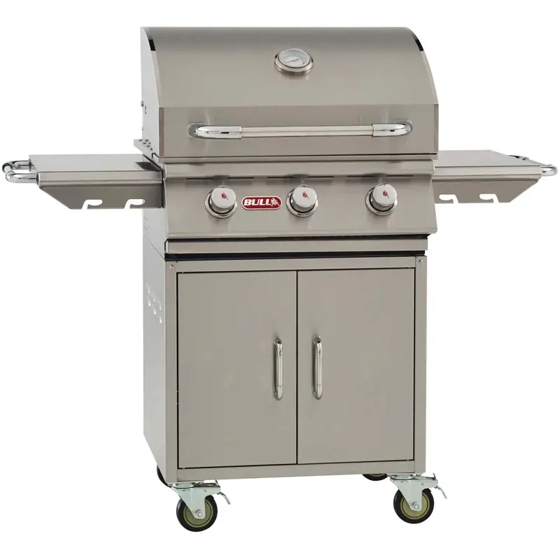 Bull Steer Premium 24-Inch Freestanding 3-Burner Propane Grill With Cart 2