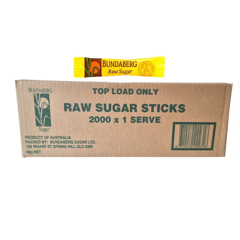Bundaberg Raw Cane Sugar Stirring Sticks – Natural Unrefined Sweetener 1