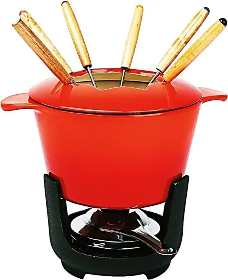 Cast Iron Fondue Set For 6 Guests – Model #119599 1