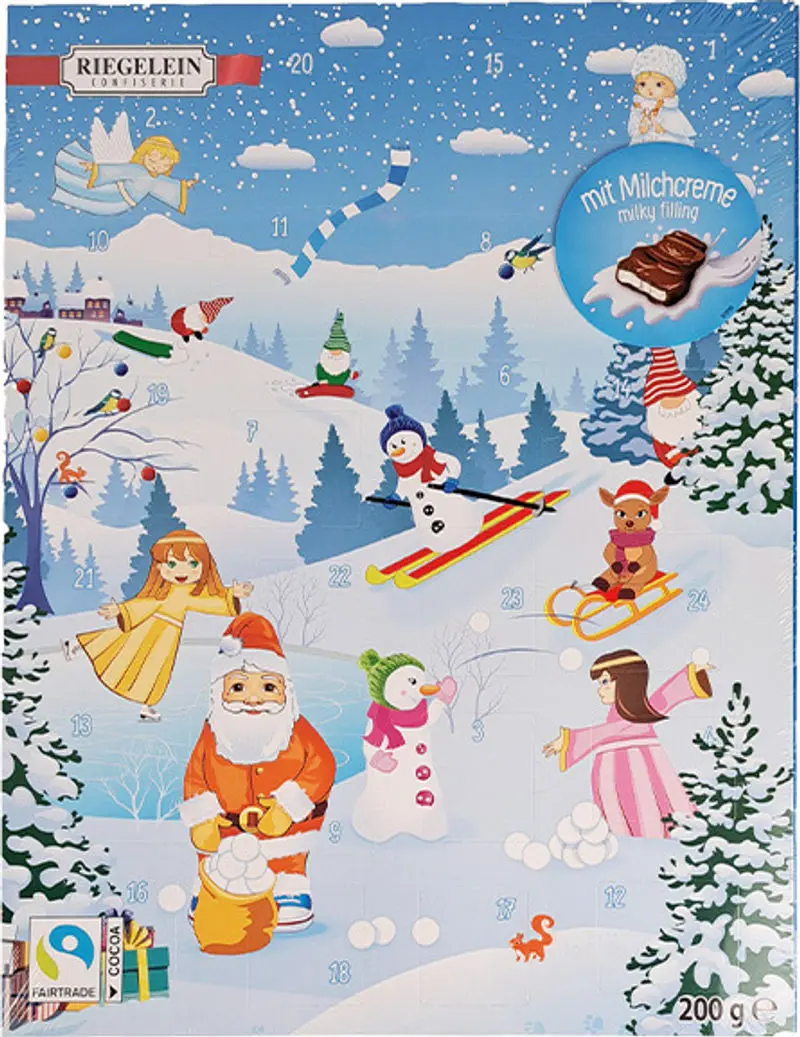 Christmas Tree-Shaped Chocolate Advent Calendar – 75G 1