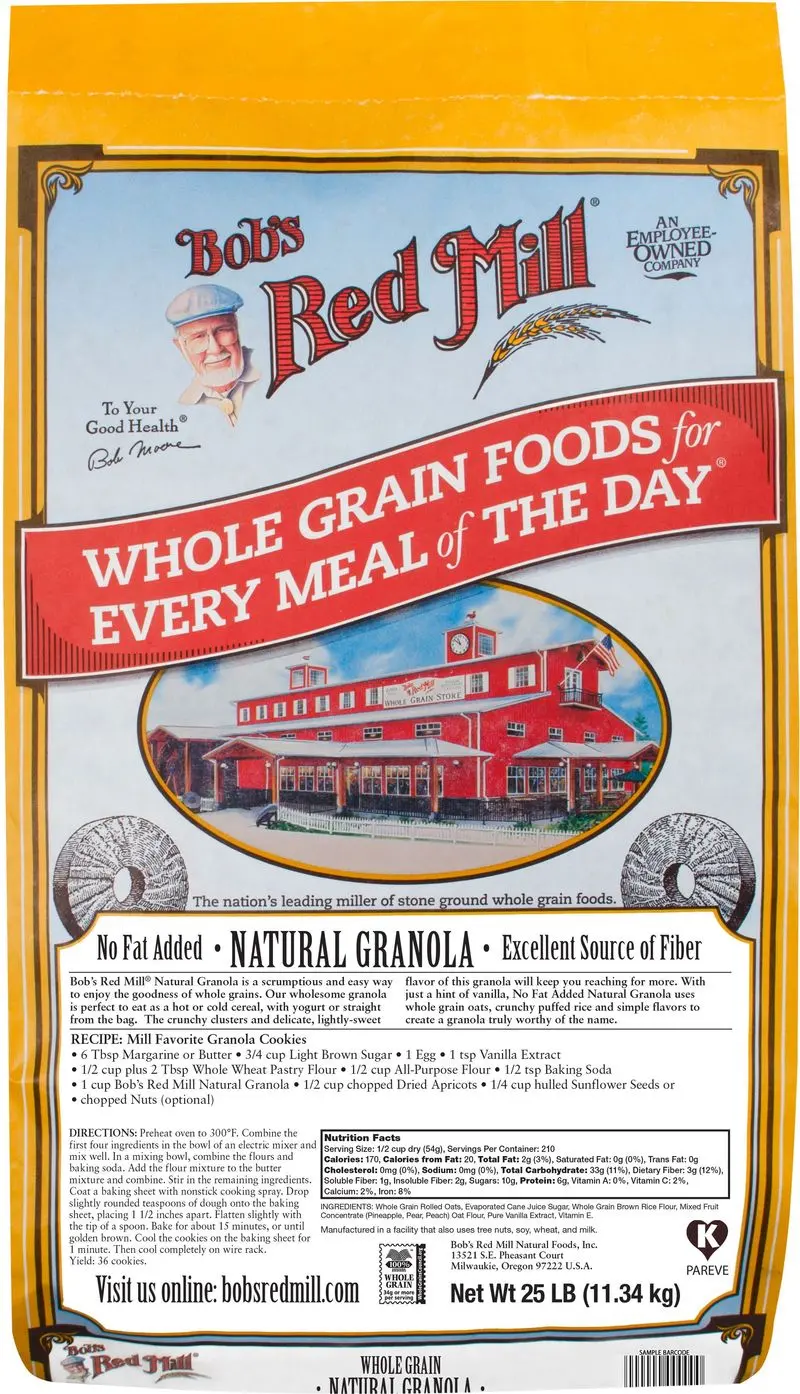 Classic Granola – 25 Lb Commercial Bulk Bag 1