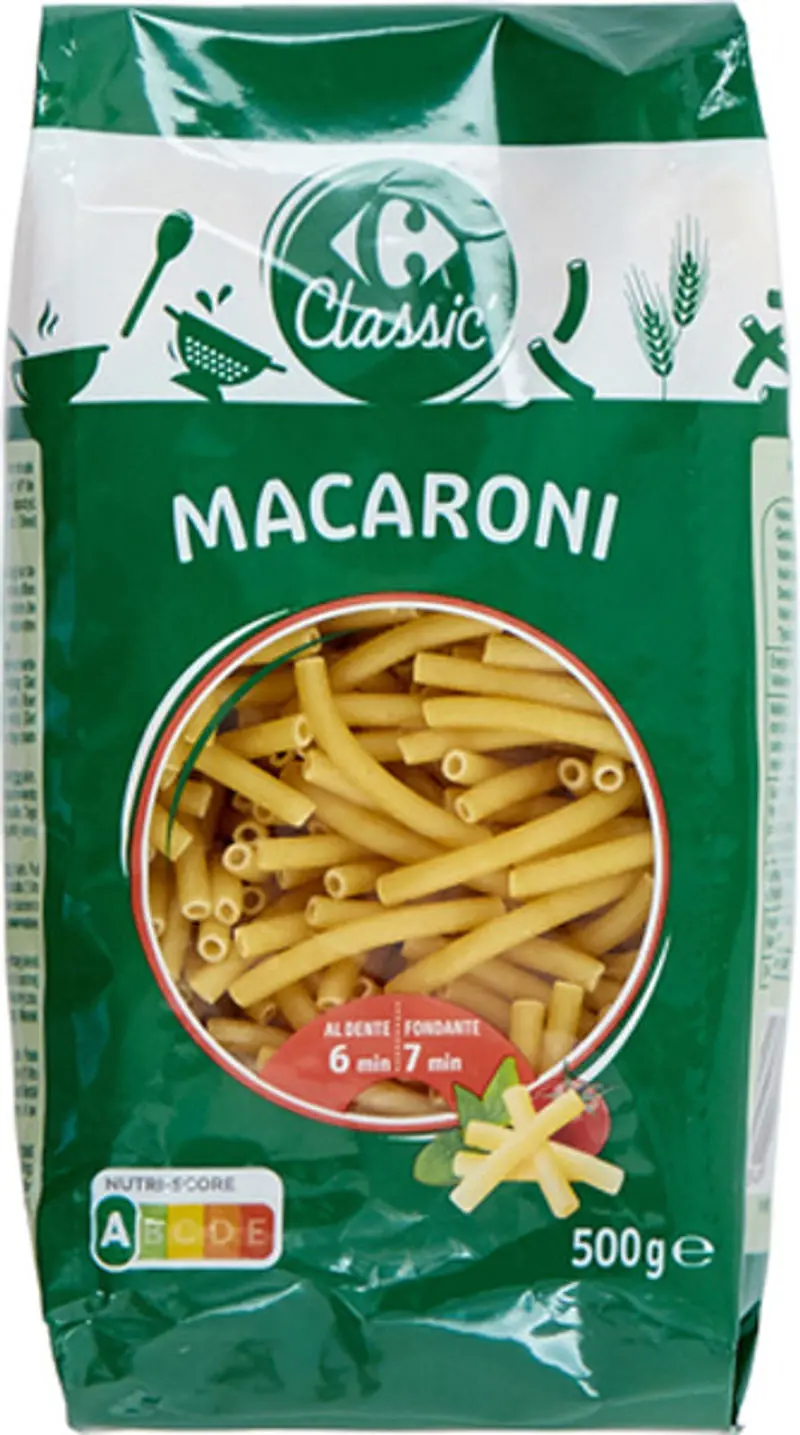 Classic Macaroni Pasta – 500G Curved Tube Shape For Bakes & Casseroles 1