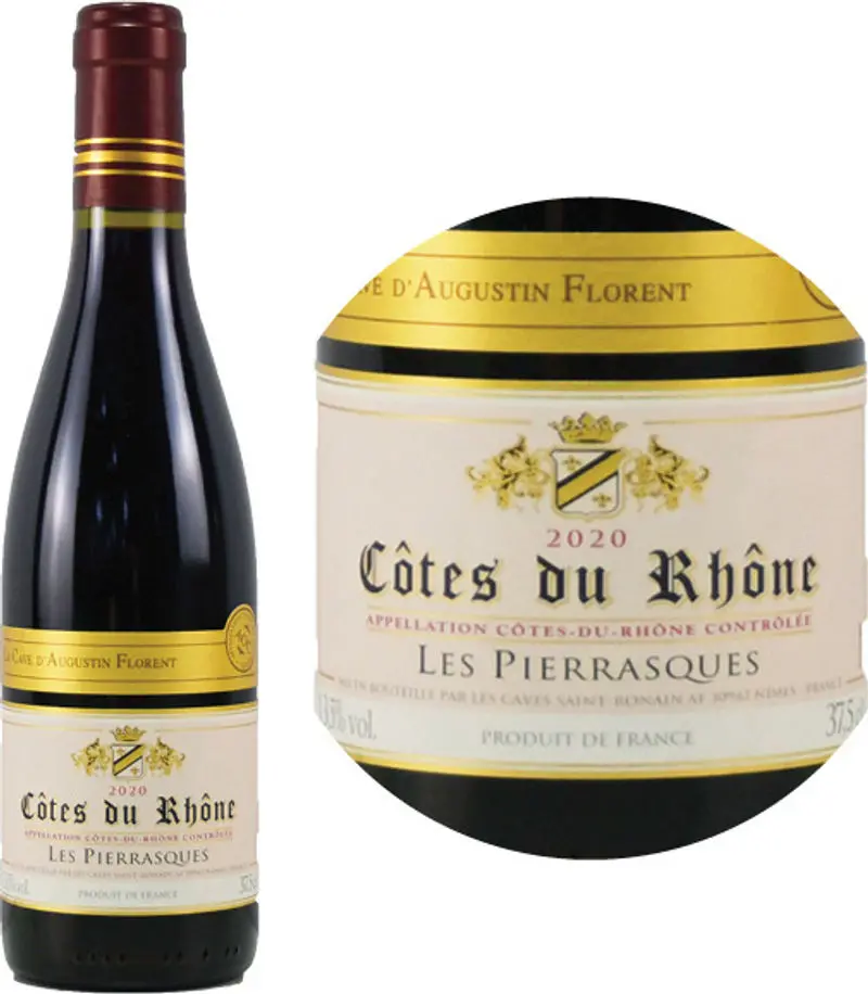 Côtes Du Rhône Aop Red Wine 'Les Pierrascques' – 37.5Cl 1