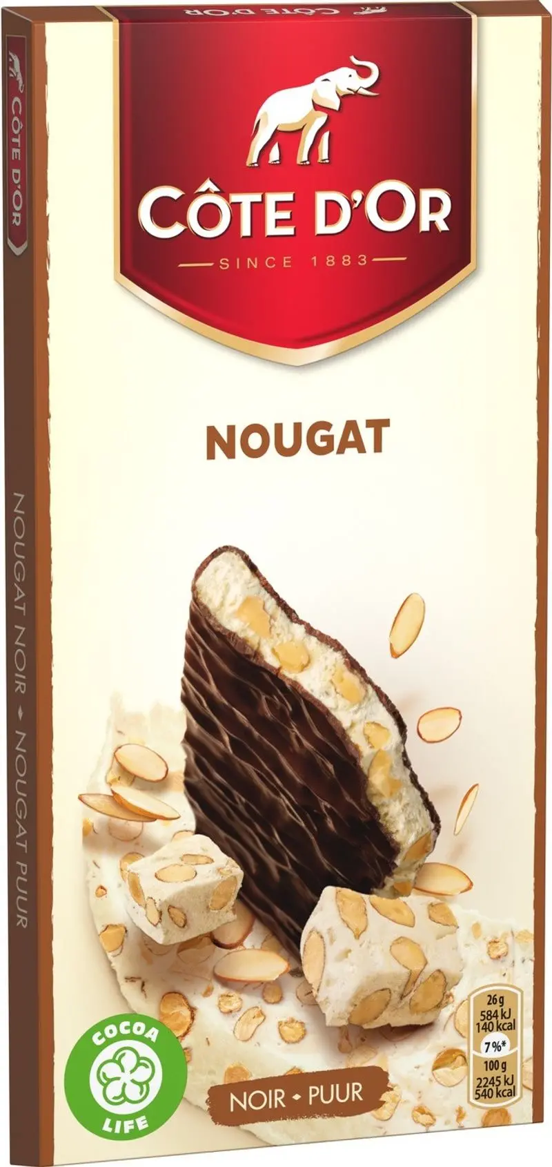 Dark Chocolate Nougat Bar – 130G 1