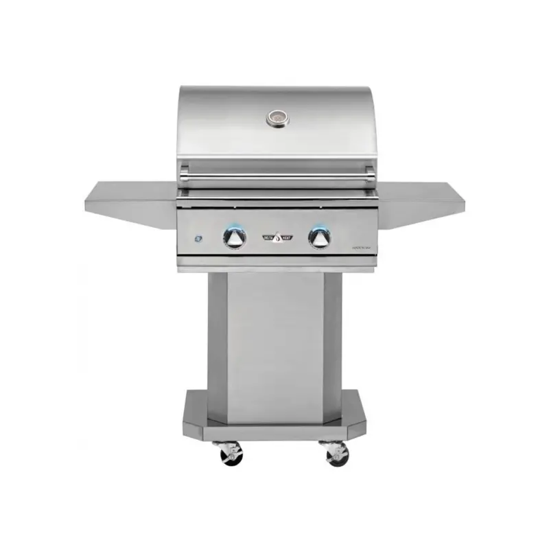Delta Heat 26-Inch Two-Burner Freestanding Propane Grill On Mobile Cart 1