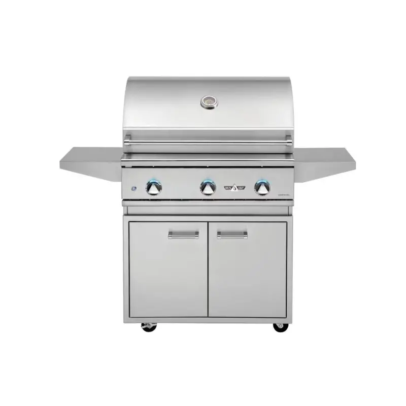 Delta Heat 32-Inch 3-Burner Gas Grill – Fully Assembled On Mobile Cart 1