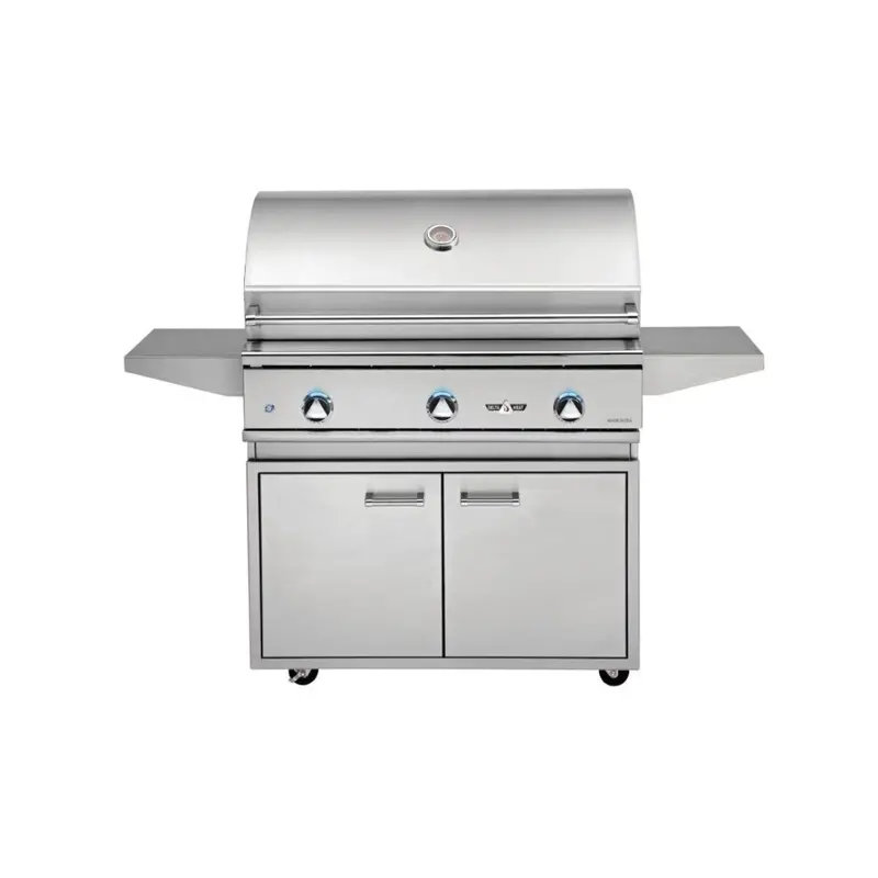 Delta Heat 38-Inch 3-Burner Gas Grill – Pre-Mounted On Mobile Cart 1