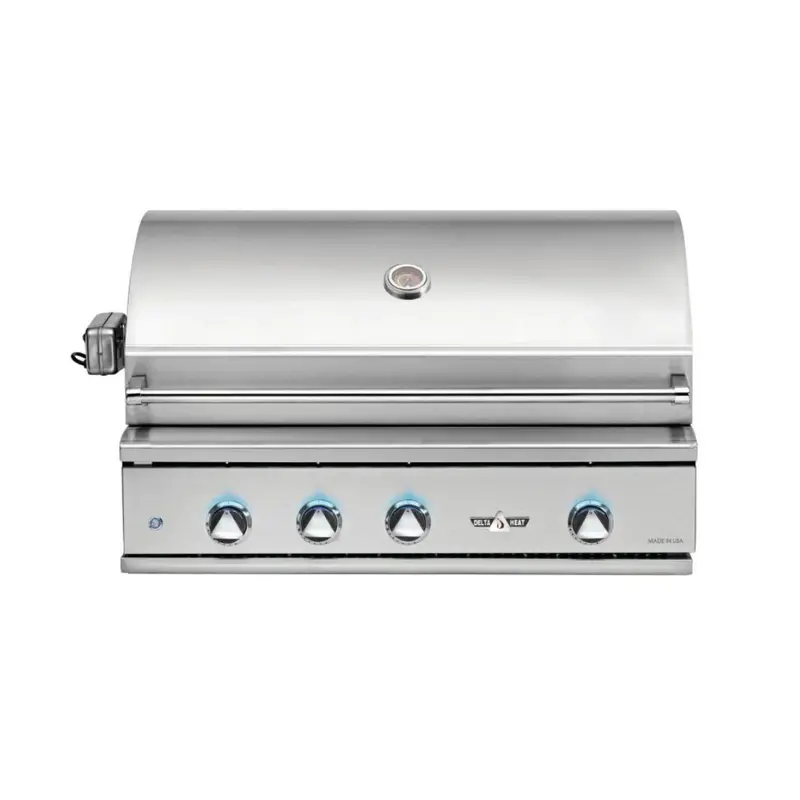 Delta Heat 38-Inch Three-Burner Built-In Gas Grill With Sear Station, Ir Rear Burner & Rotisserie 1