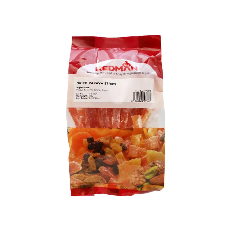 Dried Papaya Strips – Chewy Tropical Snack, 250G Bag (#52812) 1