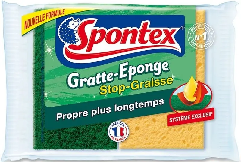 Dual-Sided Grease-Removing Sponge – 2-Pack – Model #119482 1