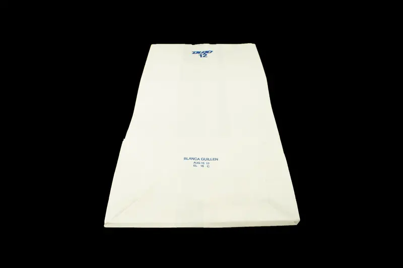 Duro #12 White Kraft Paper Bags (Pack Of 50) 1